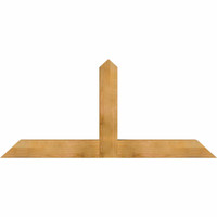 72"W x 33"H x 06"D x 6"F, 11/12 Pitch, Portland Rough Sawn Timber Gable Bracket, Western Red Cedar