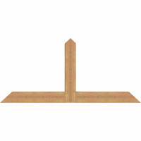 72"W x 33"H x 5 1/2"D x 5 1/2"F, 11/12 Pitch, Portland Smooth Timber Gable Bracket, Western Red Cedar
