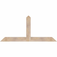 72"W x 33"H x 5 1/2"D x 5 1/2"F, 11/12 Pitch, Portland Smooth Timber Gable Bracket, Douglas Fir