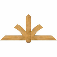 72"W x 33"H x 06"D x 6"F, 11/12 Pitch, Redmond Rough Sawn Timber Gable Bracket, Western Red Cedar