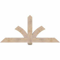 72"W x 33"H x 5 1/2"D x 5 1/2"F, 11/12 Pitch, Redmond Smooth Timber Gable Bracket, Douglas Fir