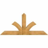 72"W x 33"H x 06"D x 6"F, 11/12 Pitch, Richland Rough Sawn Timber Gable Bracket, Western Red Cedar