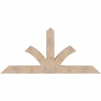 72"W x 33"H x 5 1/2"D x 5 1/2"F, 11/12 Pitch, Richland Smooth Timber Gable Bracket, Douglas Fir
