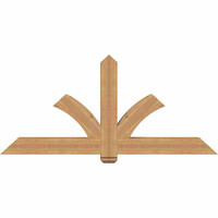72"W x 33"H x 5 1/2"D x 5 1/2"F, 11/12 Pitch, Redmond Smooth Timber Gable Bracket, Western Red Cedar