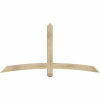 72"W x 36"H x 04"D x 4"F, 12/12 Pitch, Bellingham Rough Sawn Timber Gable Bracket, Douglas Fir