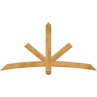 72"W x 36"H x 04"D x 4"F, 12/12 Pitch, Alberta Rough Sawn Timber Gable Bracket, Western Red Cedar