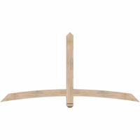 72"W x 36"H x 3 1/2"D x 3 1/2"F, 12/12 Pitch, Bellingham Smooth Timber Gable Bracket, Douglas Fir