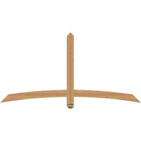 72"W x 36"H x 3 1/2"D x 3 1/2"F, 12/12 Pitch, Bellingham Smooth Timber Gable Bracket, Western Red Cedar