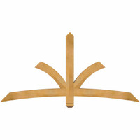 72"W x 36"H x 04"D x 4"F, 12/12 Pitch, Davenport Rough Sawn Timber Gable Bracket, Western Red Cedar