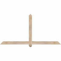 72"W x 36"H x 3 1/2"D x 3 1/2"F, 12/12 Pitch, Eugene Smooth Timber Gable Bracket, Douglas Fir