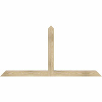 72"W x 36"H x 04"D x 4"F, 12/12 Pitch, Portland Rough Sawn Timber Gable Bracket, Douglas Fir