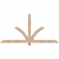 72"W x 36"H x 3 1/2"D x 3 1/2"F, 12/12 Pitch, Redmond Smooth Timber Gable Bracket, Douglas Fir
