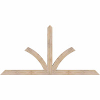 72"W x 36"H x 3 1/2"D x 3 1/2"F, 12/12 Pitch, Richland Smooth Timber Gable Bracket, Douglas Fir