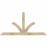 72"W x 36"H x 04"D x 4"F, 12/12 Pitch, Richland Rough Sawn Timber Gable Bracket, Douglas Fir