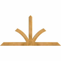 72"W x 36"H x 04"D x 4"F, 12/12 Pitch, Richland Rough Sawn Timber Gable Bracket, Western Red Cedar