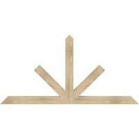 72"W x 36"H x 04"D x 4"F, 12/12 Pitch, Saratoga Rough Sawn Timber Gable Bracket, Douglas Fir