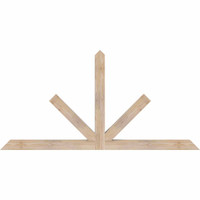 72"W x 36"H x 3 1/2"D x 3 1/2"F, 12/12 Pitch, Saratoga Smooth Timber Gable Bracket, Douglas Fir