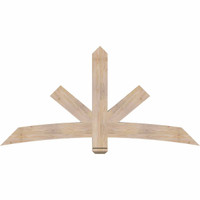 72"W x 36"H x 3 1/2"D x 5 1/2"F, 12/12 Pitch, Alberta Smooth Timber Gable Bracket, Douglas Fir