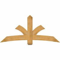 72"W x 33"H x 04"D x 6"F, 11/12 Pitch, Davenport Rough Sawn Timber Gable Bracket, Western Red Cedar