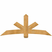 72"W x 30"H x 04"D x 6"F, 10/12 Pitch, Alberta Rough Sawn Timber Gable Bracket, Western Red Cedar