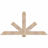 72"W x 36"H x 3 1/2"D x 5 1/2"F, 12/12 Pitch, Kennewick Smooth Timber Gable Bracket, Douglas Fir