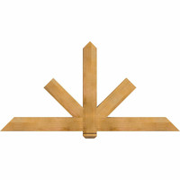 72"W x 36"H x 3 1/2"D x 5 1/2"F, 12/12 Pitch, Kennewick Smooth Timber Gable Bracket, Western Red Cedar