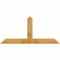 72"W x 33"H x 04"D x 6"F, 11/12 Pitch, Portland Rough Sawn Timber Gable Bracket, Western Red Cedar