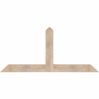 72"W x 33"H x 3 1/2"D x 5 1/2"F, 11/12 Pitch, Portland Smooth Timber Gable Bracket, Douglas Fir