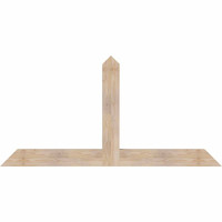72"W x 36"H x 3 1/2"D x 5 1/2"F, 12/12 Pitch, Portland Smooth Timber Gable Bracket, Douglas Fir