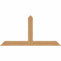 72"W x 36"H x 3 1/2"D x 5 1/2"F, 12/12 Pitch, Portland Smooth Timber Gable Bracket, Western Red Cedar