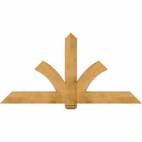 72"W x 36"H x 04"D x 6"F, 12/12 Pitch, Redmond Rough Sawn Timber Gable Bracket, Western Red Cedar