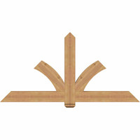 72"W x 36"H x 3 1/2"D x 5 1/2"F, 12/12 Pitch, Redmond Smooth Timber Gable Bracket, Western Red Cedar
