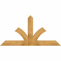 72"W x 36"H x 04"D x 6"F, 12/12 Pitch, Richland Rough Sawn Timber Gable Bracket, Western Red Cedar