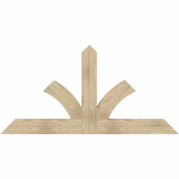 72"W x 36"H x 04"D x 6"F, 12/12 Pitch, Richland Rough Sawn Timber Gable Bracket, Douglas Fir