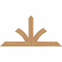 72"W x 36"H x 3 1/2"D x 5 1/2"F, 12/12 Pitch, Richland Smooth Timber Gable Bracket, Western Red Cedar
