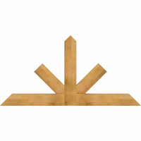 72"W x 36"H x 04"D x 6"F, 12/12 Pitch, Saratoga Rough Sawn Timber Gable Bracket, Western Red Cedar