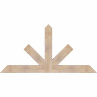 72"W x 36"H x 3 1/2"D x 5 1/2"F, 12/12 Pitch, Saratoga Smooth Timber Gable Bracket, Douglas Fir