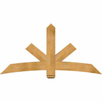 72"W x 36"H x 06"D x 6"F, 12/12 Pitch, Alberta Rough Sawn Timber Gable Bracket, Western Red Cedar