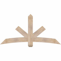 72"W x 36"H x 5 1/2"D x 5 1/2"F, 12/12 Pitch, Alberta Smooth Timber Gable Bracket, Douglas Fir