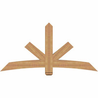 72"W x 36"H x 5 1/2"D x 5 1/2"F, 12/12 Pitch, Alberta Smooth Timber Gable Bracket, Western Red Cedar
