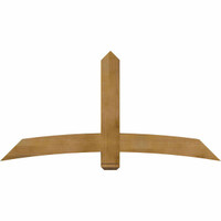 72"W x 36"H x 06"D x 6"F, 12/12 Pitch, Bellingham Rough Sawn Timber Gable Bracket, Western Red Cedar