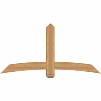 72"W x 36"H x 5 1/2"D x 5 1/2"F, 12/12 Pitch, Bellingham Smooth Timber Gable Bracket, Western Red Cedar