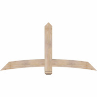 72"W x 36"H x 5 1/2"D x 5 1/2"F, 12/12 Pitch, Bellingham Smooth Timber Gable Bracket, Douglas Fir