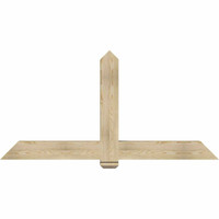 72"W x 36"H x 06"D x 6"F, 12/12 Pitch, Eugene Rough Sawn Timber Gable Bracket, Douglas Fir