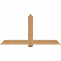 72"W x 36"H x 5 1/2"D x 5 1/2"F, 12/12 Pitch, Eugene Smooth Timber Gable Bracket, Western Red Cedar