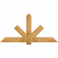 72"W x 36"H x 06"D x 6"F, 12/12 Pitch, Kennewick Rough Sawn Timber Gable Bracket, Western Red Cedar