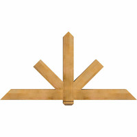 72"W x 36"H x 5 1/2"D x 5 1/2"F, 12/12 Pitch, Kennewick Smooth Timber Gable Bracket, Western Red Cedar