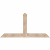 72"W x 36"H x 5 1/2"D x 5 1/2"F, 12/12 Pitch, Portland Smooth Timber Gable Bracket, Douglas Fir