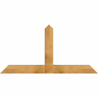 72"W x 36"H x 06"D x 6"F, 12/12 Pitch, Portland Rough Sawn Timber Gable Bracket, Western Red Cedar