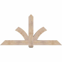 72"W x 36"H x 5 1/2"D x 5 1/2"F, 12/12 Pitch, Redmond Smooth Timber Gable Bracket, Douglas Fir